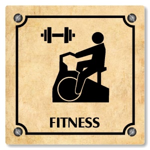 Fitness, 100x100mm, pergamen, Kansas
